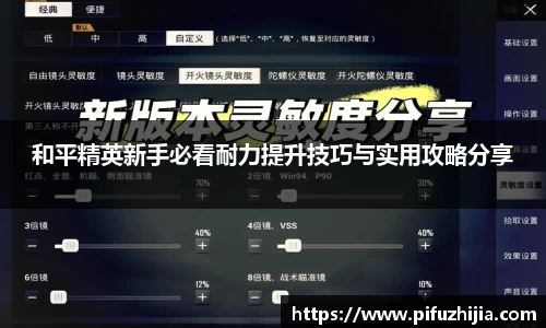 和平精英新手必看耐力提升技巧与实用攻略分享